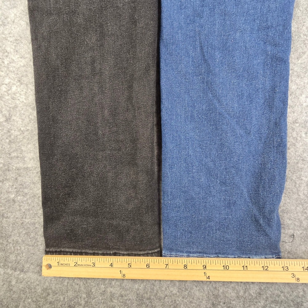 Blu Rock Denim Mens Straight Leg Jeans‎ Bundle 34x31 Black Blue 2 Pairs Stretch - Picture 6 of 11
